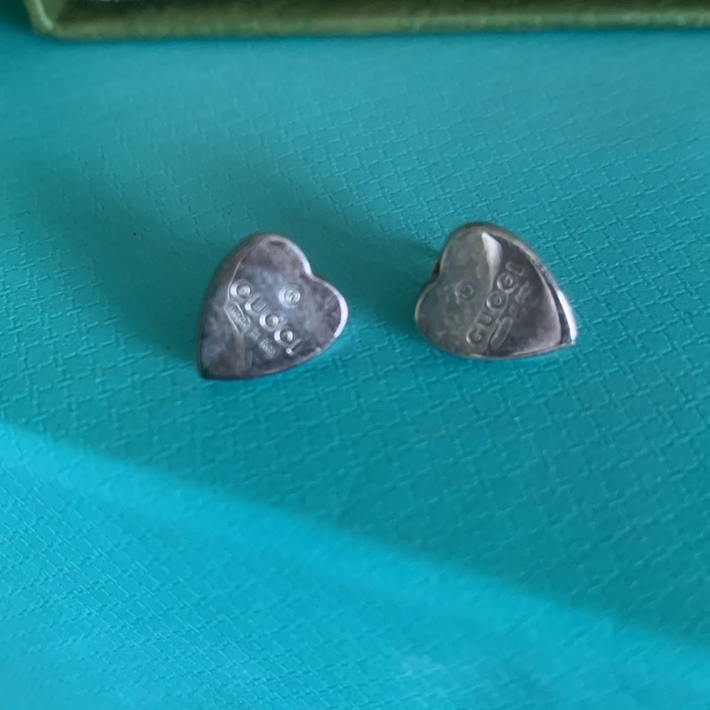 Gucci silver heart earrings - Picture 2 of 3